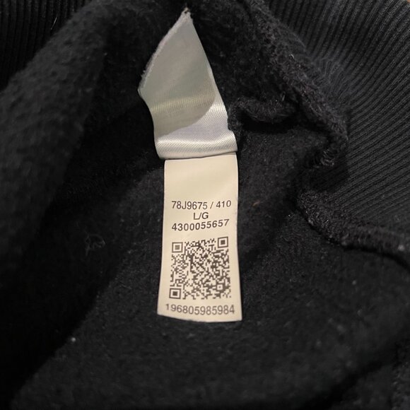 Tommy Hilfiger 1/4 Zip Mock Neck Sweatshirt Men's Size L Navy Blue Pullover Logo - Picture 8 of 8